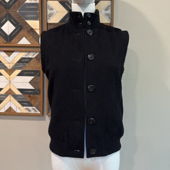 Vintage Ralph Lauren Black Label Wool Angora Cashmere Blend Vest Black size 2 - Picture 15 of 15